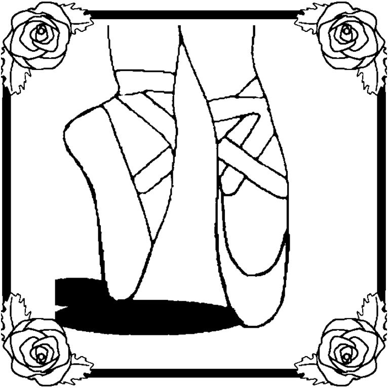 Ballerina Printable Coloring Pages
 Coloring & Activity Pages Ballet Slippers Coloring Page