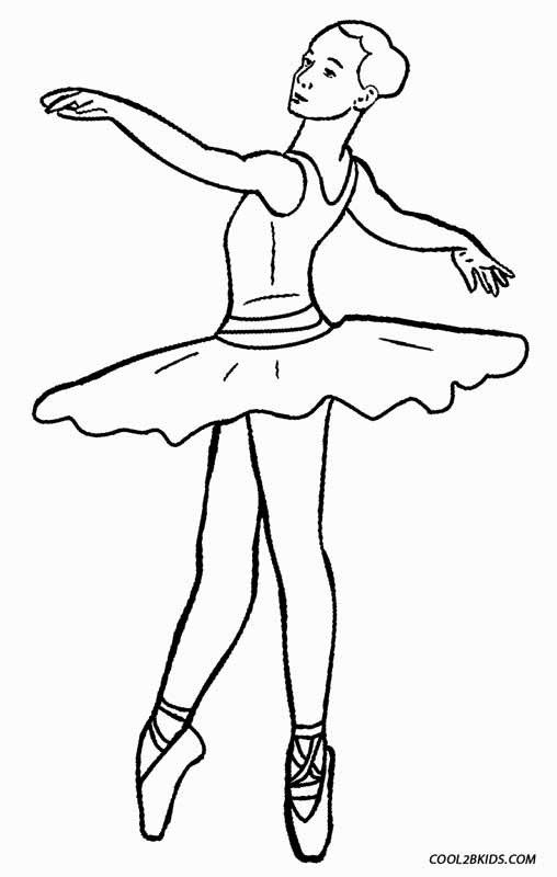 Ballerina Printable Coloring Pages
 Printable Ballet Coloring Pages For Kids