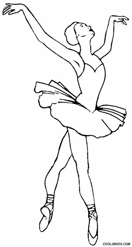 Ballerina Printable Coloring Pages
 Printable Ballet Coloring Pages For Kids