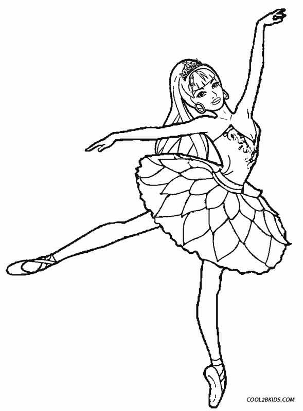 Ballerina Printable Coloring Pages
 Ballet Coloring Pages Kidsuki
