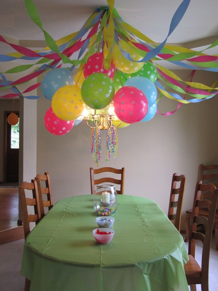 Balloon Decoration Ideas For Birthday Party
 polka dot reception via michelle newton