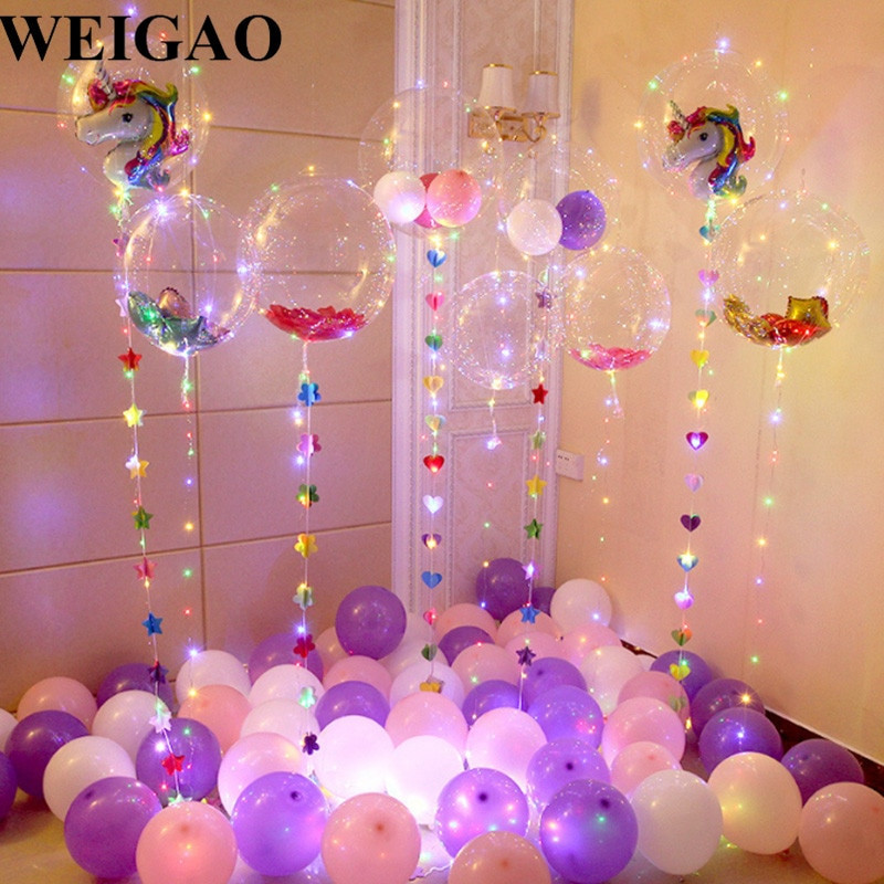 Balloon Decoration Ideas For Birthday Party
 WEIGAO DIY Birthday Party Decoration Helium Bobo Balloons