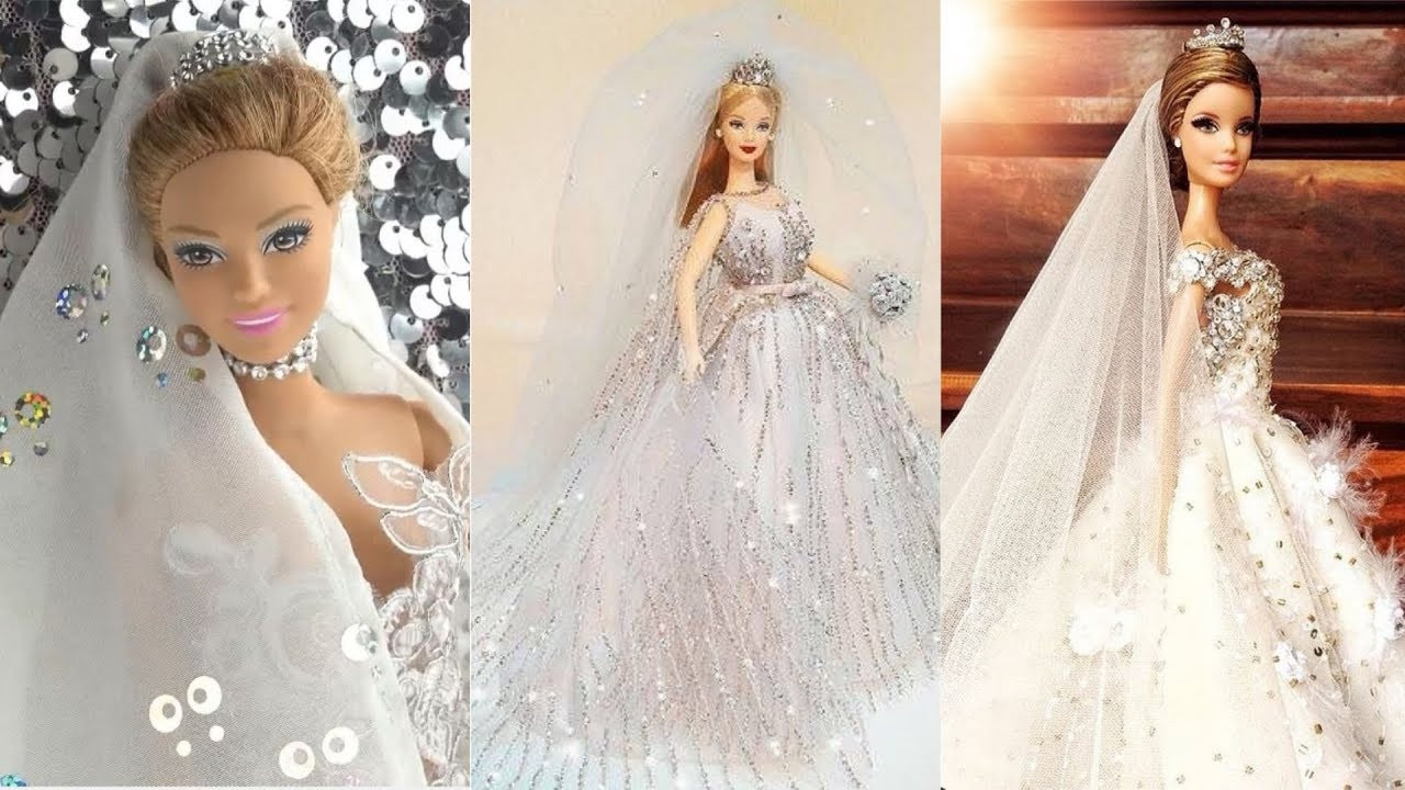 Barbie Wedding Dress
 How to Make Barbie Wedding Dresses 👗😙 DIY Barbie Clothes