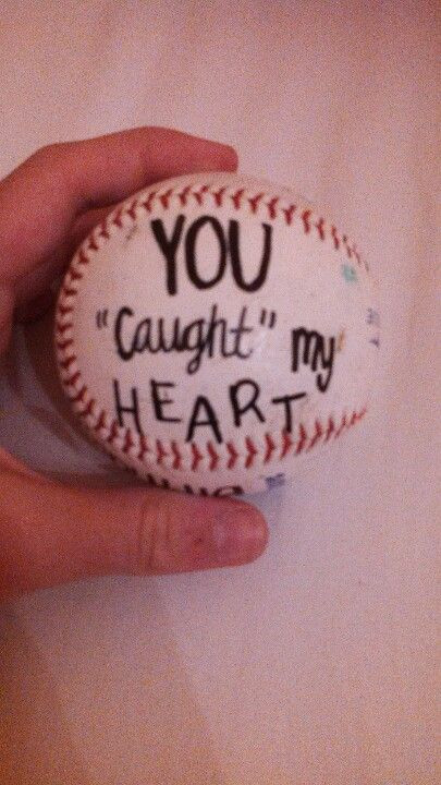 Baseball Gift Ideas For Boyfriend
 Write on a softballball