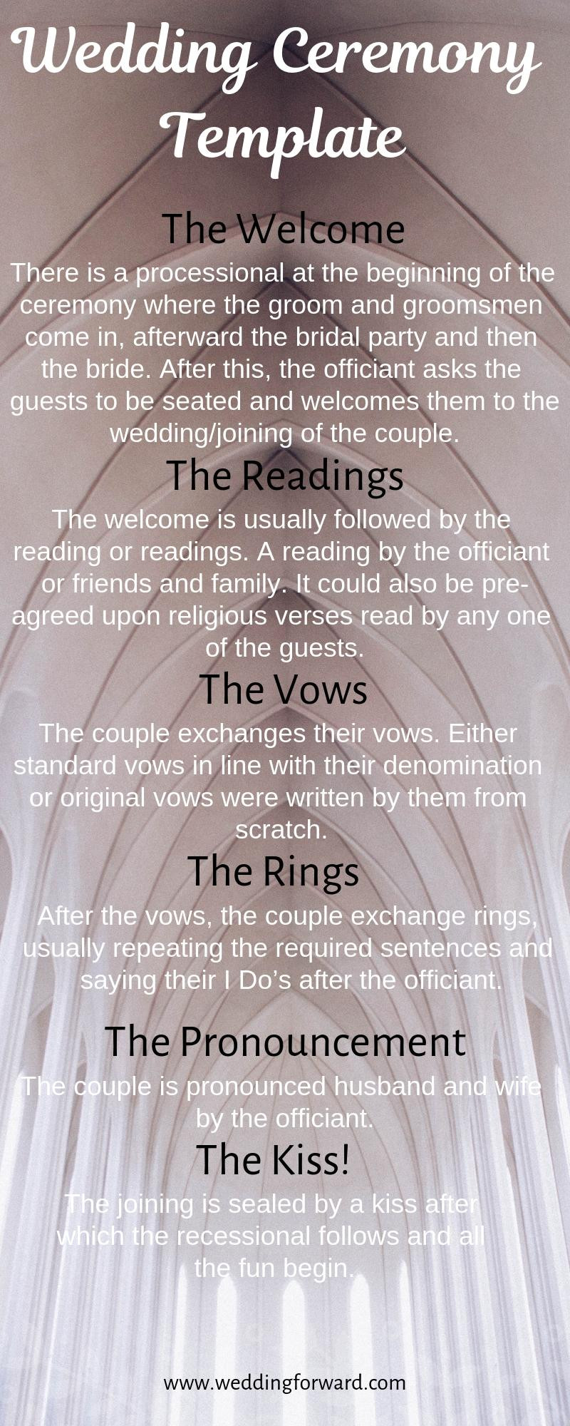 Basic Wedding Vows
 11 Wedding Ceremony Outlines With Free Templates