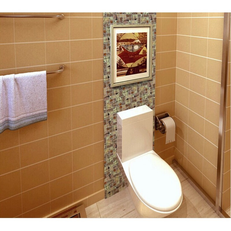 Bathroom Mosaic Tile
 glass mosaic tile backsplah bathroom wall tiles crackle
