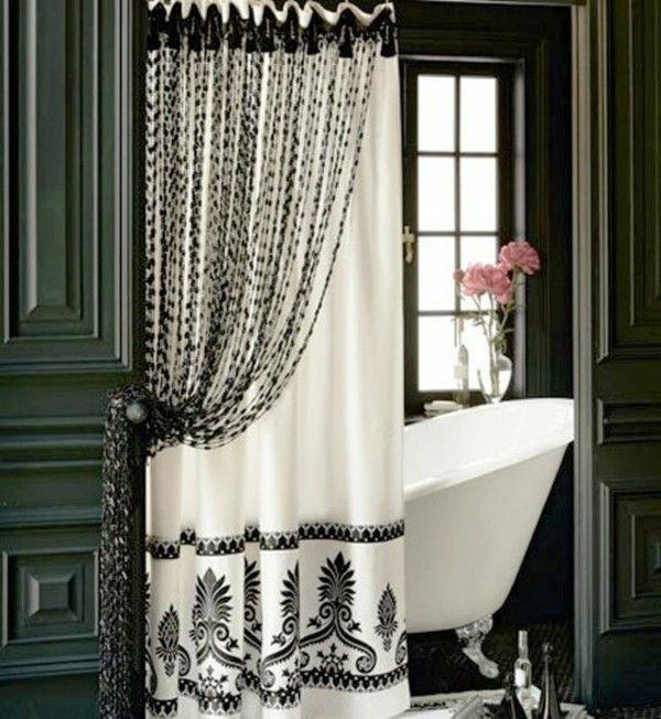 Bathroom Shower Curtain Decorating Ideas
 30 Curtains Decoration Examples – dress up the windows