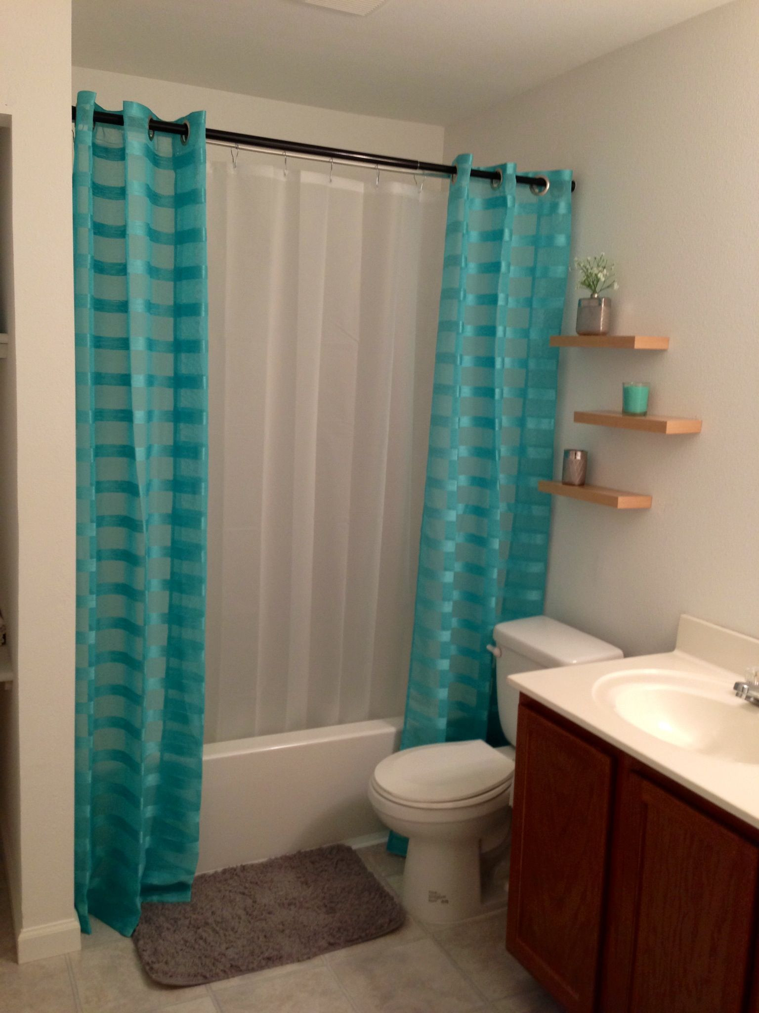 Bathroom Shower Curtain Decorating Ideas
 Pretty Box Valance In Bathroom Eclectic With Valance Ideas