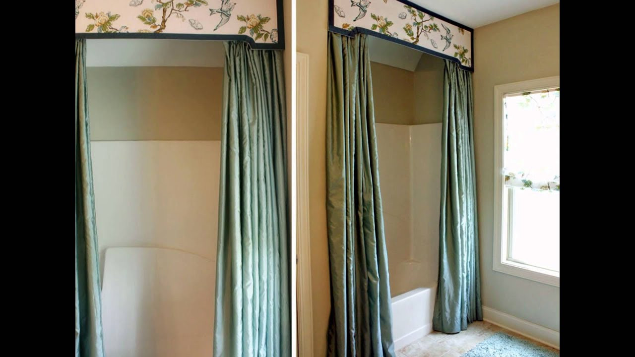 Bathroom Shower Curtain Decorating Ideas
 bathroom decoration ideas using shower curtain valance