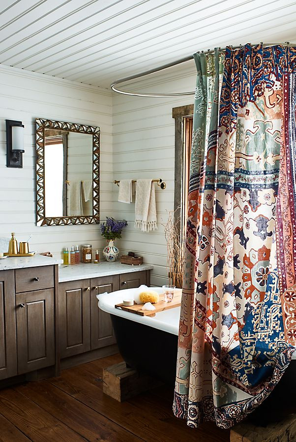 Bathroom Shower Curtain Decorating Ideas
 Risa Shower Curtain