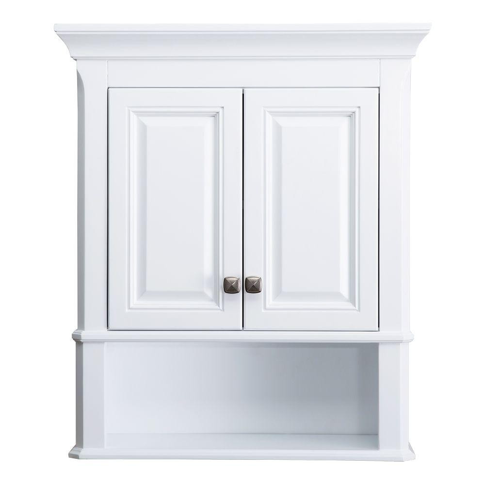 Bathroom Storage Cabinets White
 Home Decorators Collection Moorpark 24 in W Bathroom
