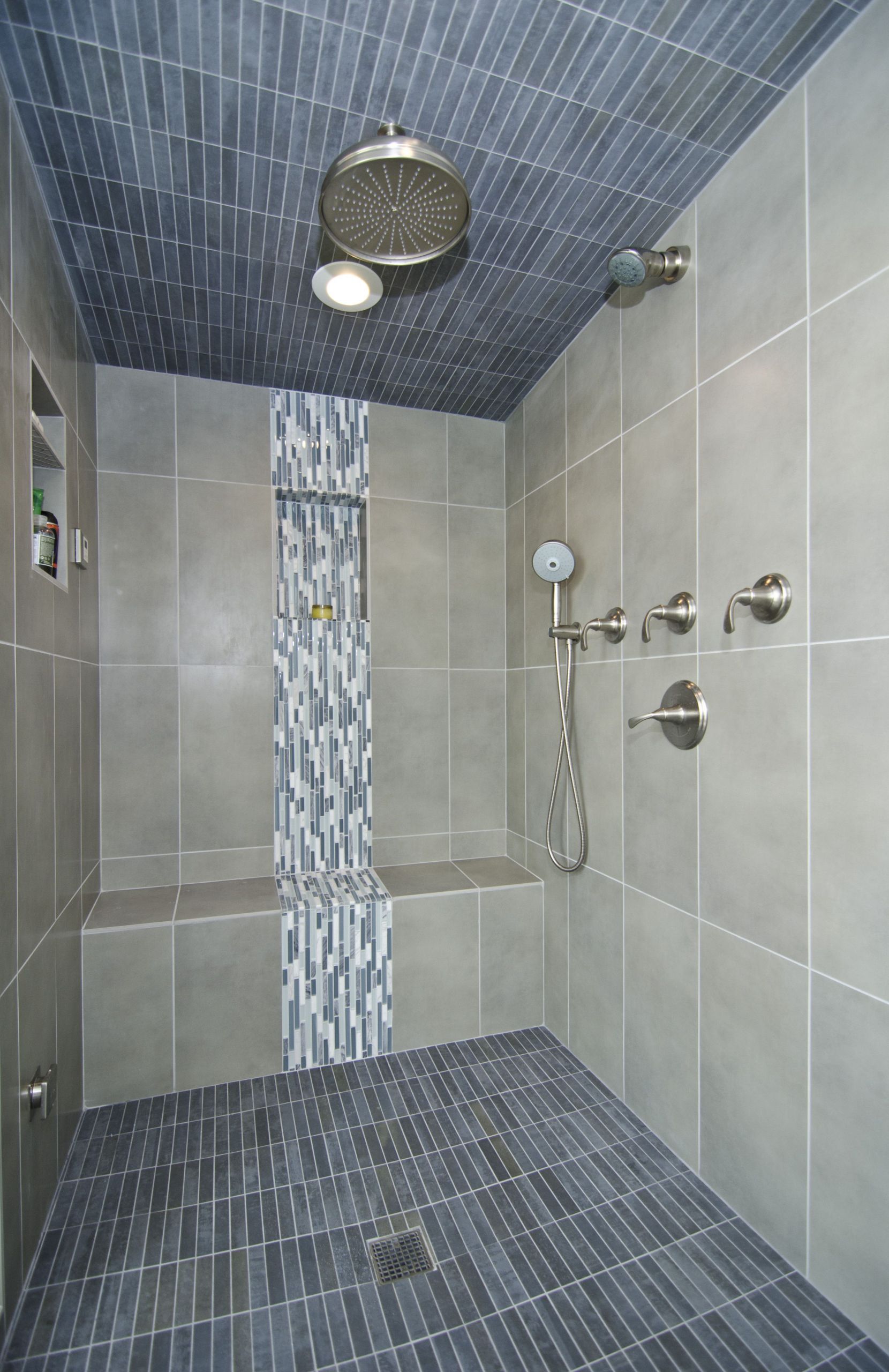 Bathroom Tile Shower Designs
 Beautiful tilework highlights this steam shower tile