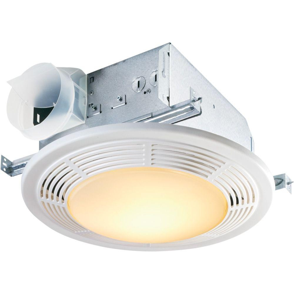 Bathroom Vent Fan With Light
 NuTone Decorative White 100 CFM Ceiling Exhaust Bath Fan