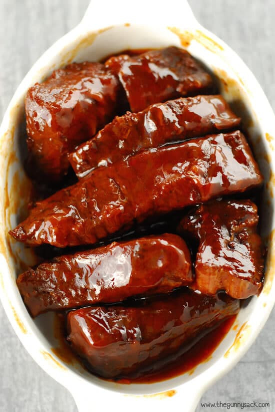 Bbq Beef Ribs Slow Cooker
 45 Game Day Dishes Made in the Crock Pot Julie s Eats