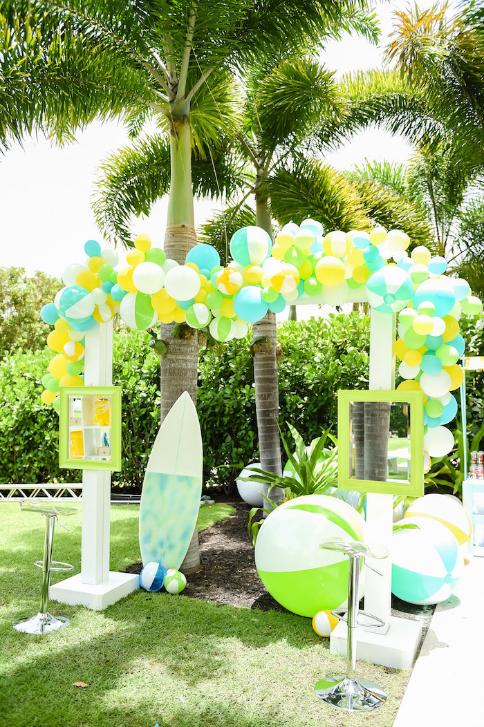 Beach Party Decoration Ideas For Adults
 Kara s Party Ideas Surf s Up Beach Birthday Party