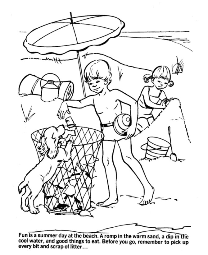 Beach Printable Coloring Pages
 Beach Coloring Pages Beach Scenes & Activities