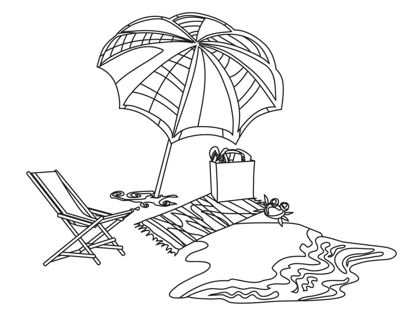 Beach Printable Coloring Pages
 Beach Coloring Pages Beach Scenes & Activities