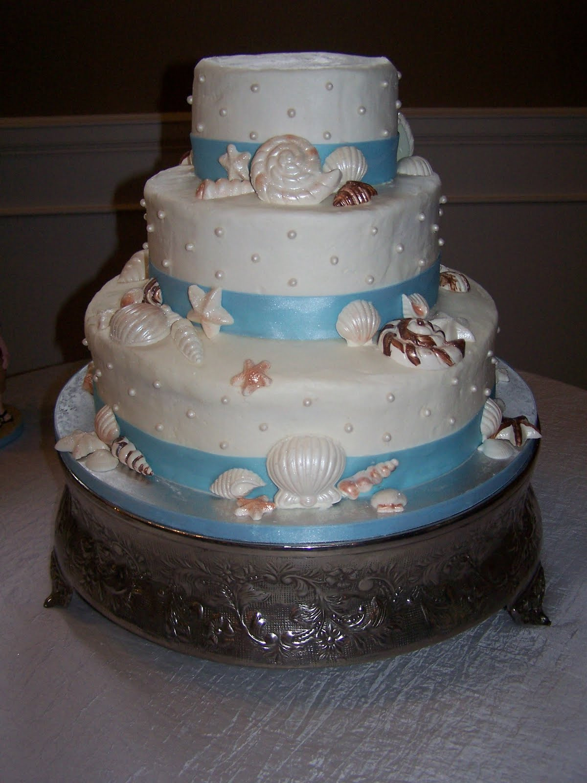 Beach Theme Wedding Cakes
 Creative Cakes N More Beach Theme Wedding Cake