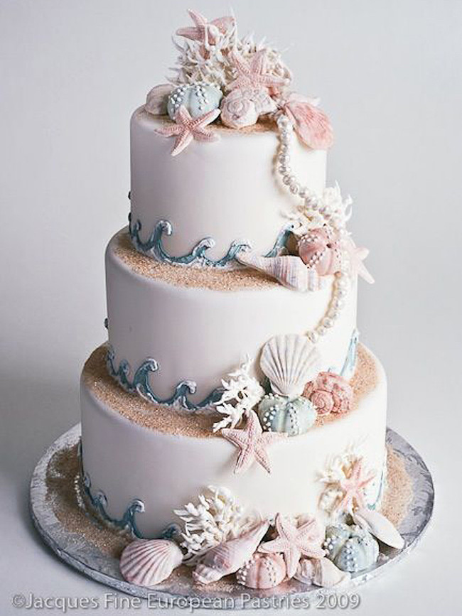 Beach Theme Wedding Cakes
 20 Elegant Beach Wedding Cakes