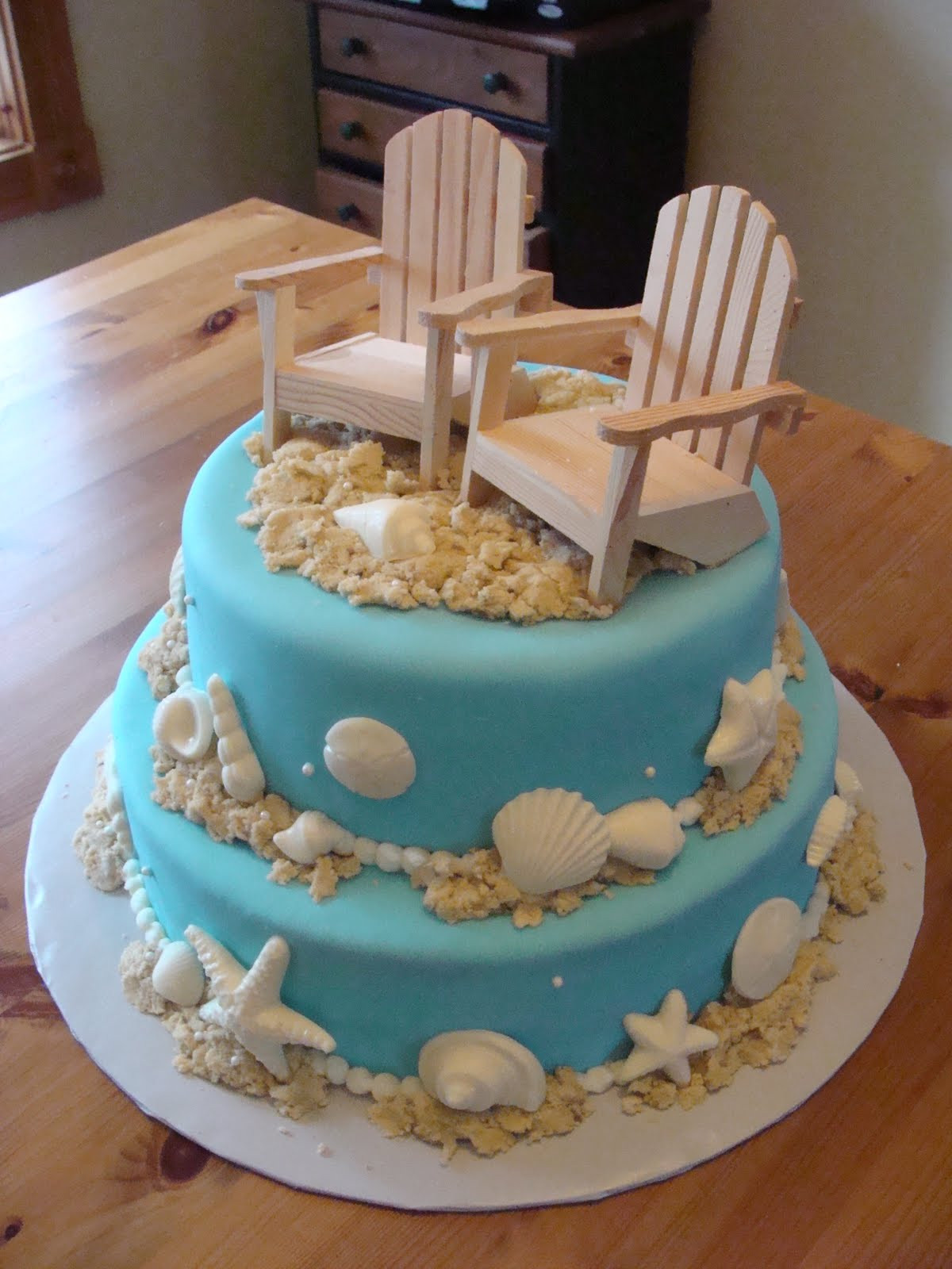 Beach Theme Wedding Cakes
 Sweet Treats by Bonnie Beach Themed Cake