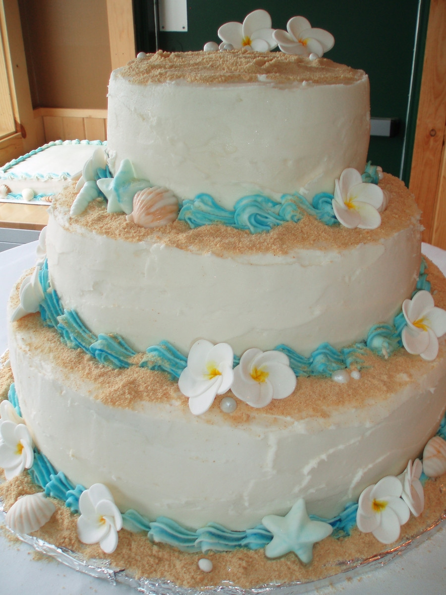 Beach Theme Wedding Cakes
 Beach Wedding Cake CakeCentral