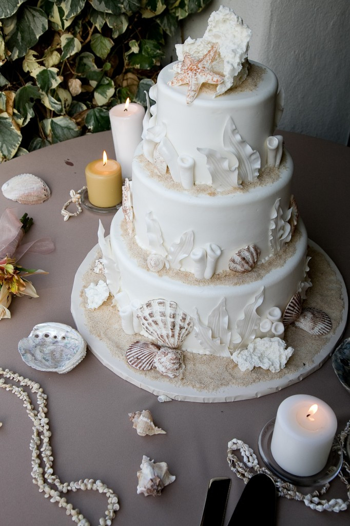 Beach Theme Wedding Cakes
 Deborah Kutsch – We Do Dream Weddings