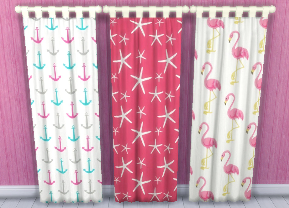Beach Themed Kitchen Curtains
 My Sims 4 Blog Beach Themed Curtains by SunshineAndRosesCC