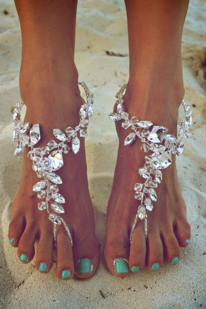 Beach Wedding Sandals For Bride
 WEDDING BAREFOOT SANDALS Perfect barefoot sandal for