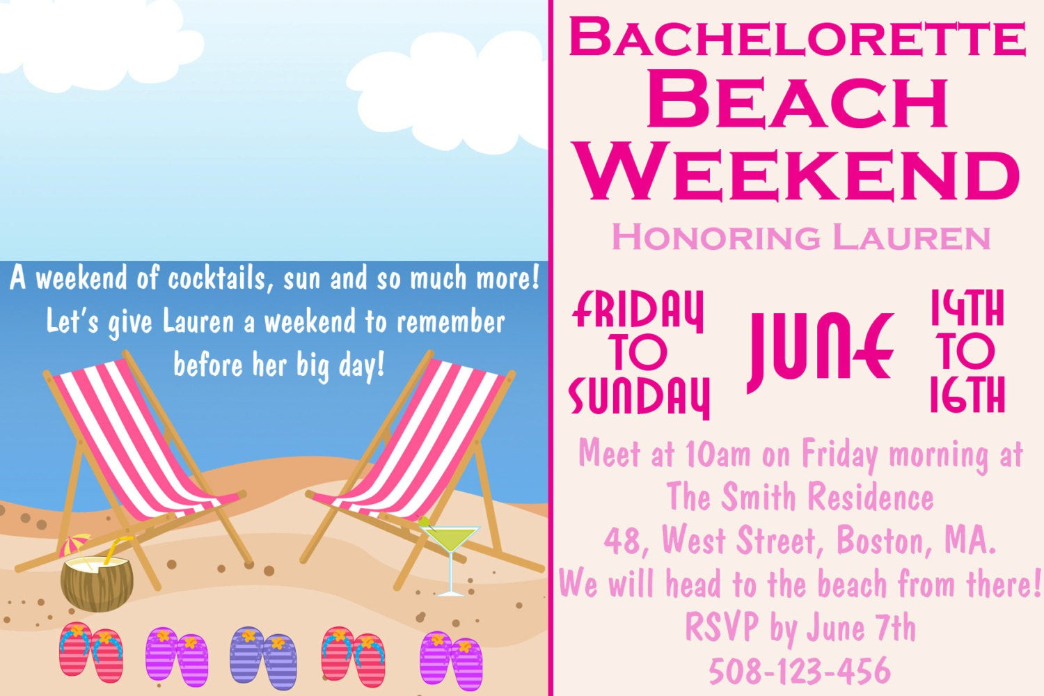 Beach Weekend Bachelorette Party Ideas
 Bachelorette Beach Weekend La s Weekend Custom DIGITAL
