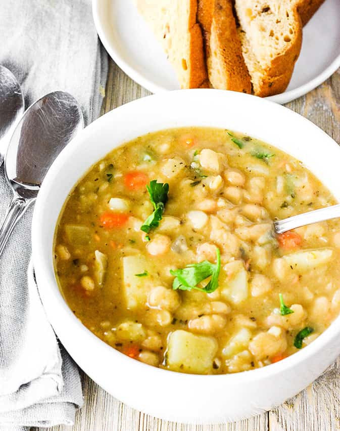 Bean Recipes Vegan
 Vegan White Bean Soup Healthier Steps