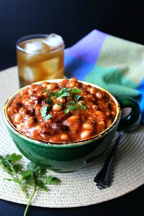 Bean Recipes Vegan
 Homemade Vegan Chili with Mixed Beans Recipe Vegan in