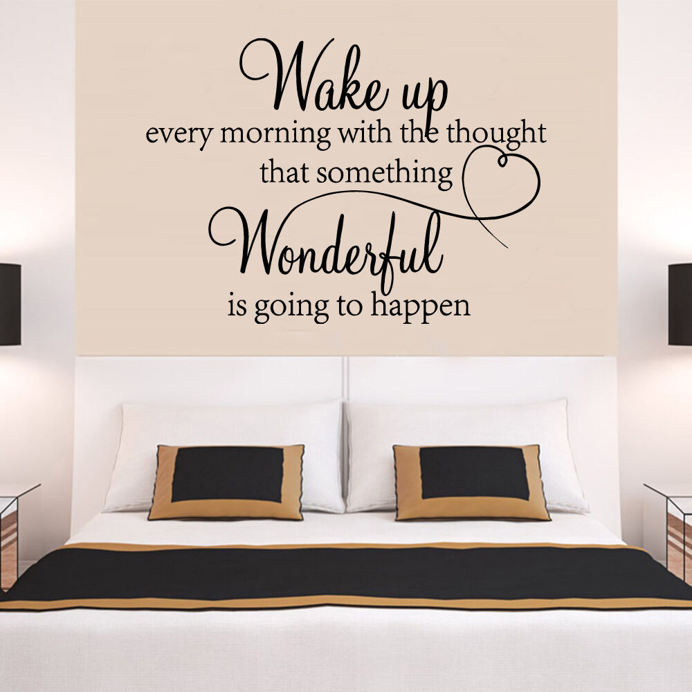 Bedroom Wall Decals Quotes
 heart family Wonderful bedroom Quote Wall Stickers Art