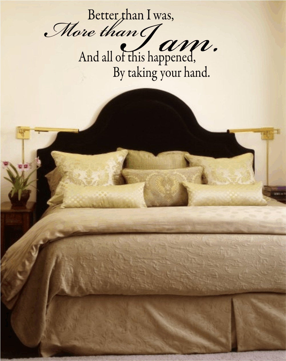 Bedroom Wall Decals Quotes
 Wall Decal Quote Better Than I Was More than I Am by wallartsy