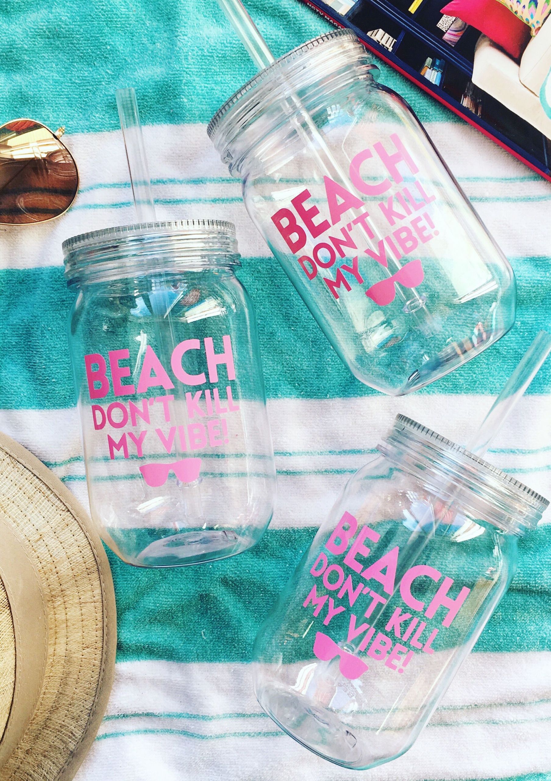 Belmar Beach Bachelorette Party Ideas
 Beach bachelorette party favor custom tumblers Beach