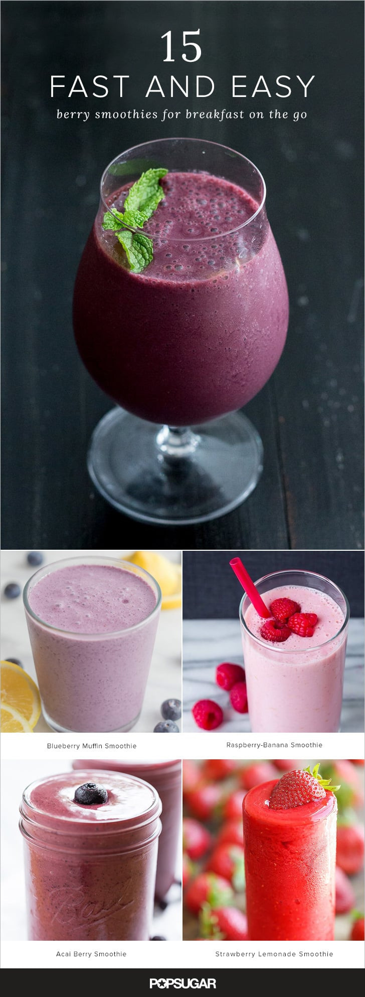 Best Fast Food Smoothies
 Fast and Easy Berry Smoothie Recipes