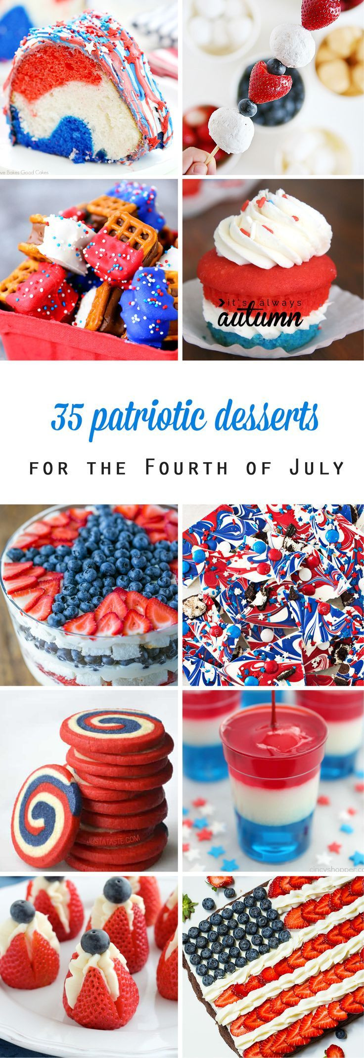 Best Fourth Of July Desserts
 868 best images about 4th of July Food on Pinterest