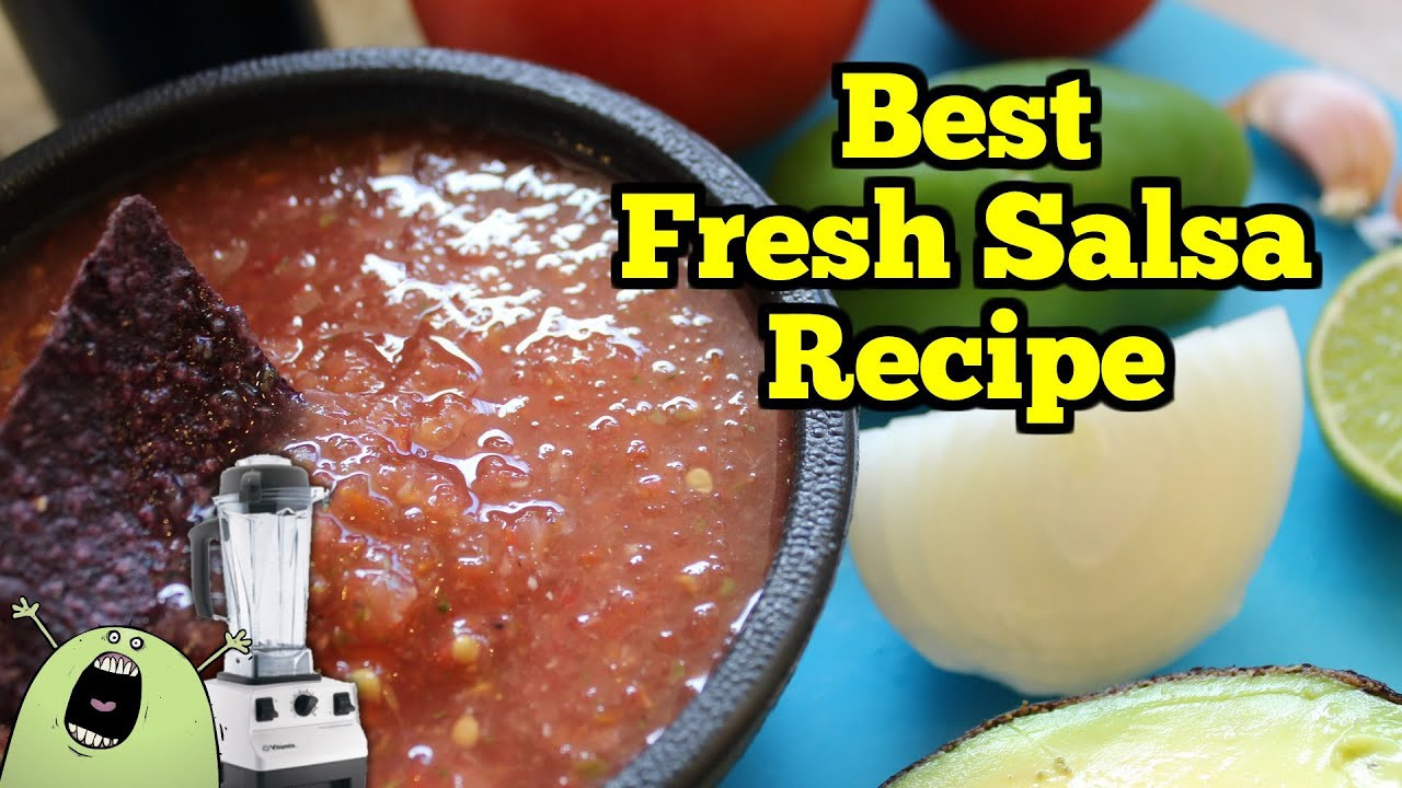 Best Fresh Salsa Recipe
 Best FRESH SALSA Recipe in VitaMix Blender or Food
