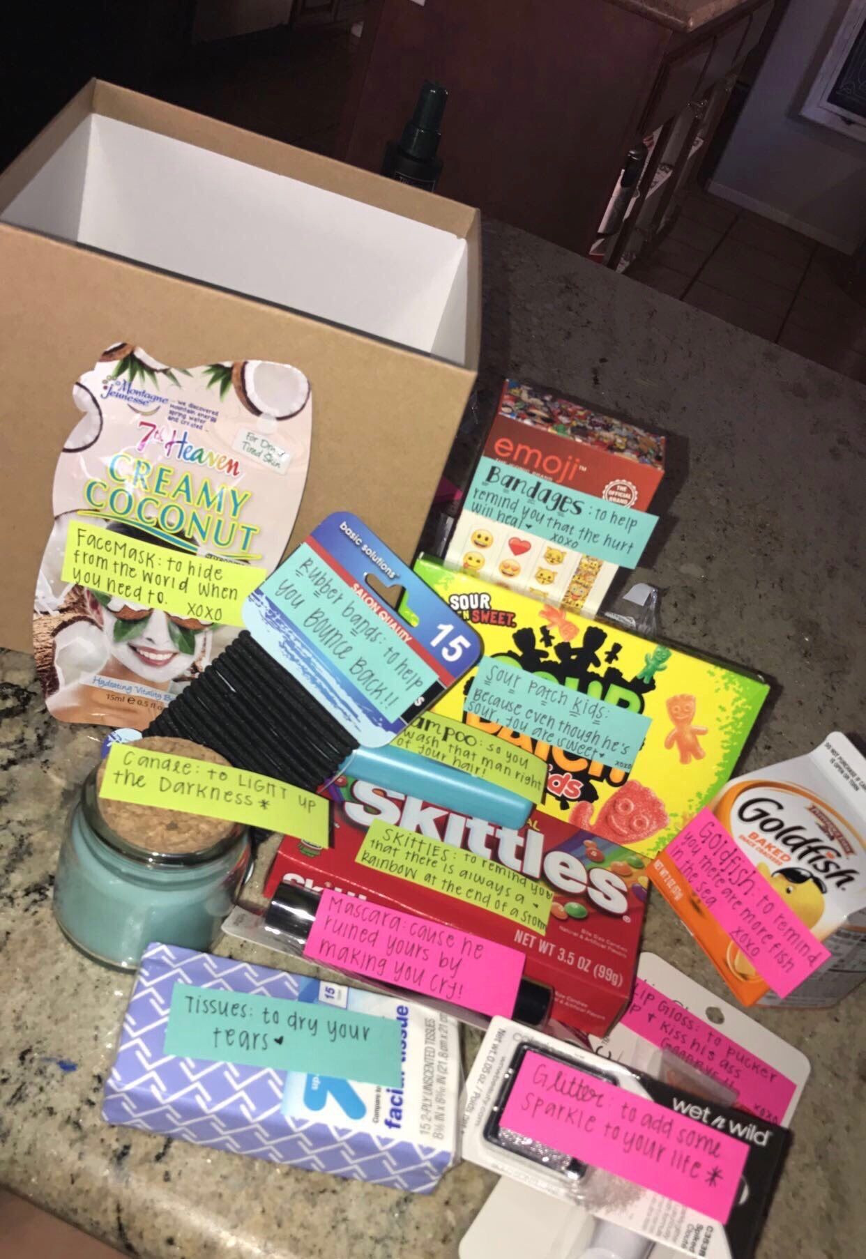 Best Friend Birthday Gifts Ideas
 breakup package for da girls Hannah 
