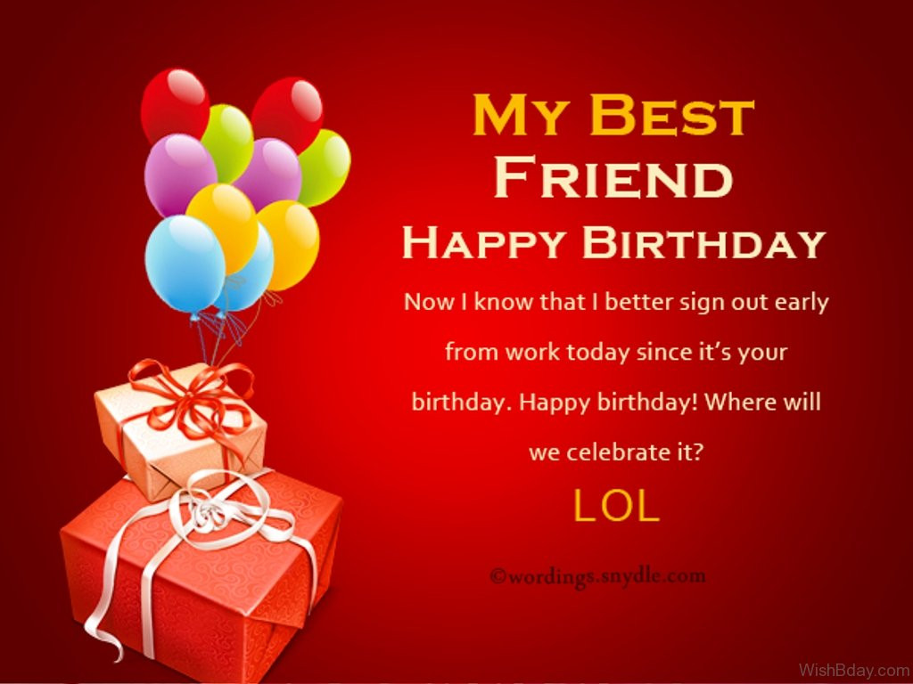 Best Friends Birthday Wishes
 23 Birthday Wishes For Best Friend