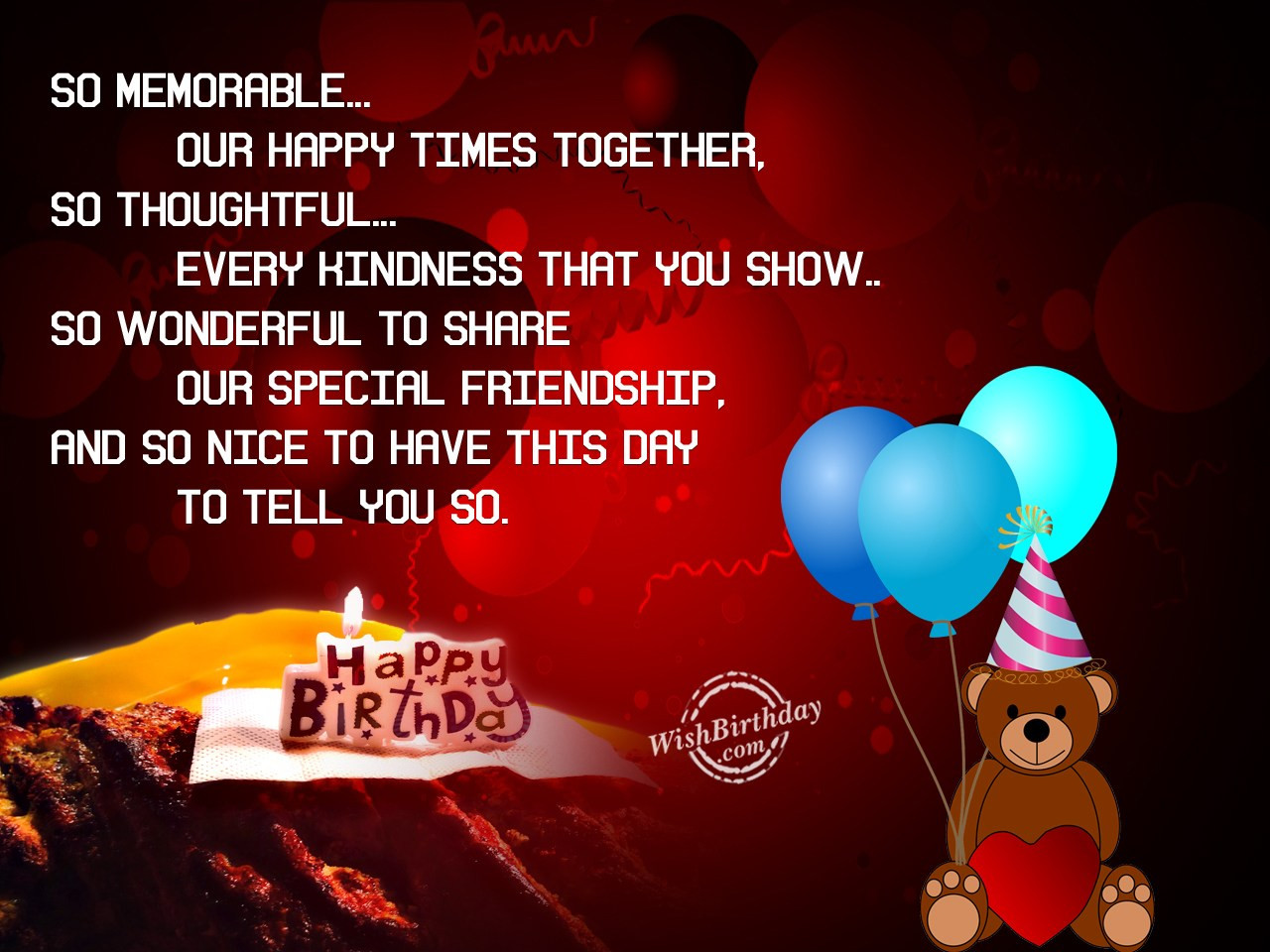 Best Friends Birthday Wishes
 Wishing My Friend A Very Happy Birthday WishBirthday