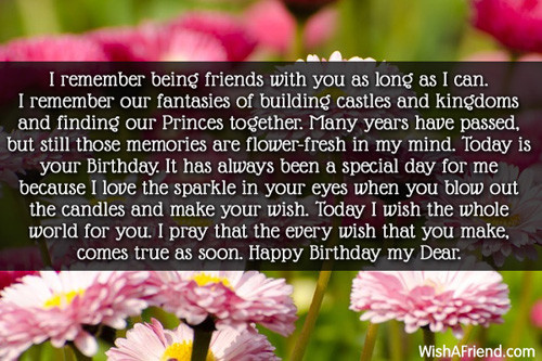 Best Friends Birthday Wishes
 Long Time Friend Birthday Quotes QuotesGram