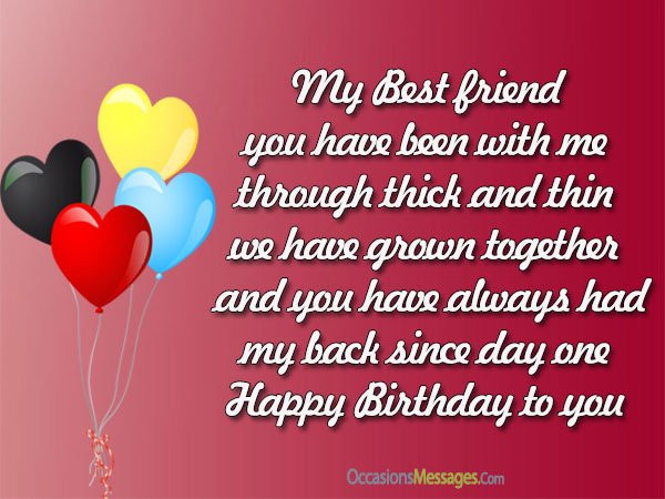 Best Friends Birthday Wishes
 Birthday Wishes and Messages for Best Friend