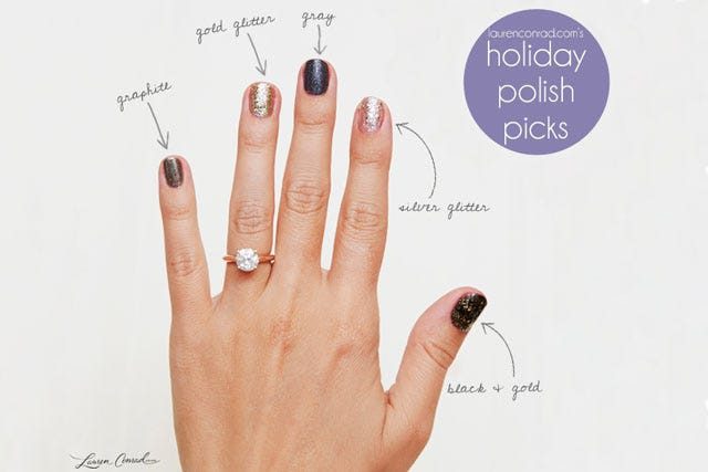 Best Holiday Nail Colors
 Holiday Nail Polish — Lauren Conrad s Picks