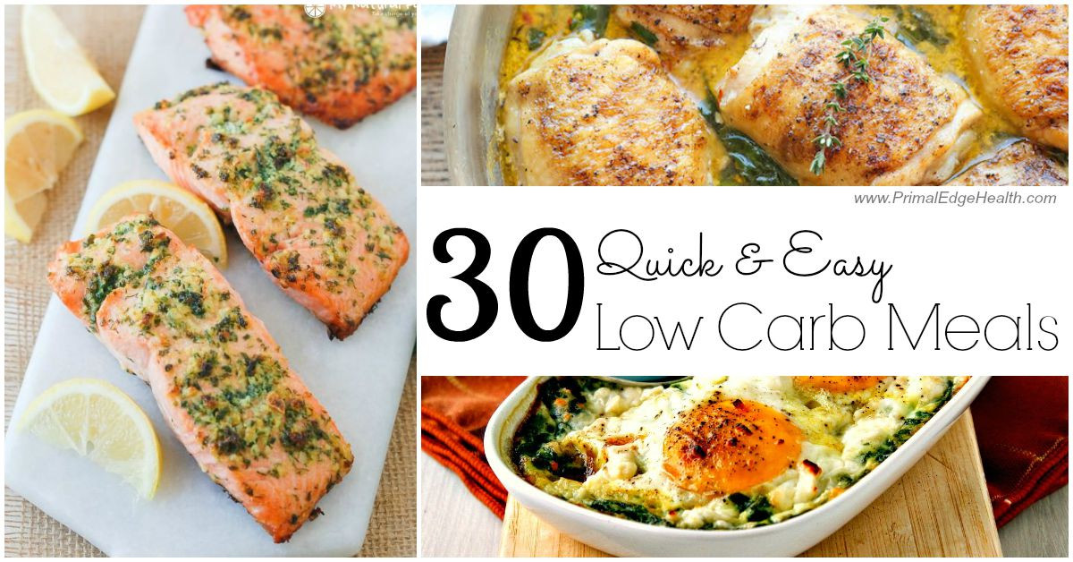 Best Low Carb Recipes
 30 Quick & Easy Low Carb Meals Primal Edge Health