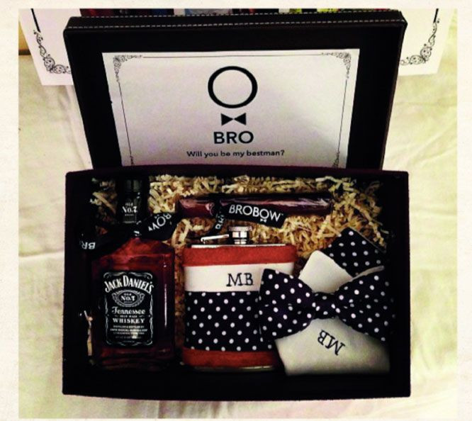 Best Man Gift Ideas From Groom
 This BroBow Gift Set is the perfect way to ask him to be