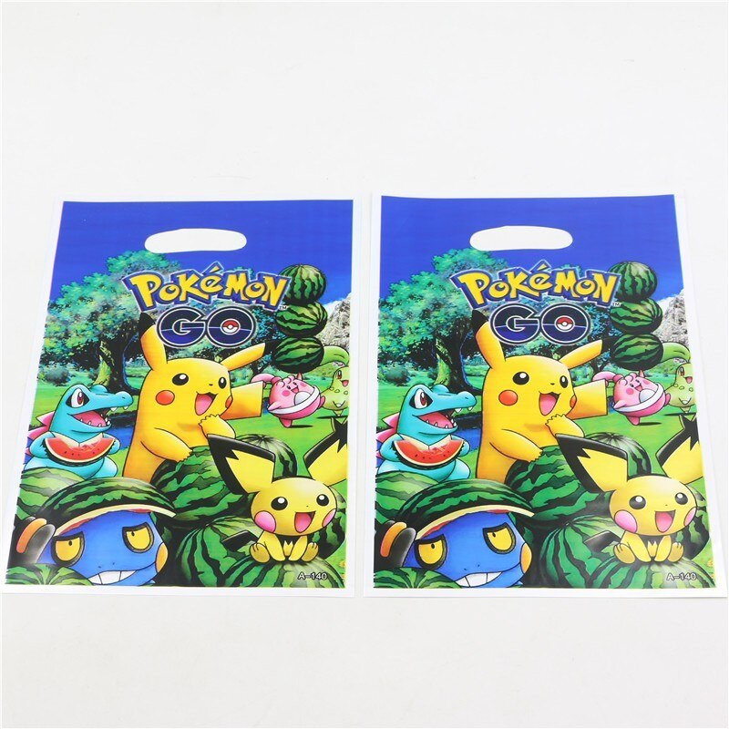 Best Pokemon Gifts For Kids
 10pcs Pokemon Go Party Favors Plastic Gift Bags for Kids