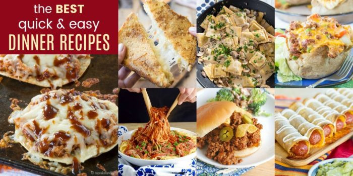 Best Quick Dinner Recipes
 42 of the Best Quick and Easy Dinner Ideas Cupcakes