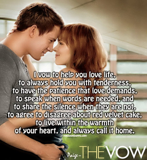 Best Wedding Vows From Movies
 Quotes From Movie Wedding Vows QuotesGram