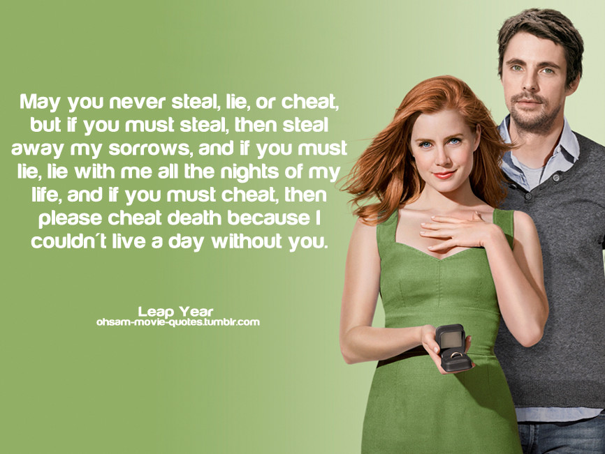 Best Wedding Vows From Movies
 Leap Year Movie Quotes QuotesGram