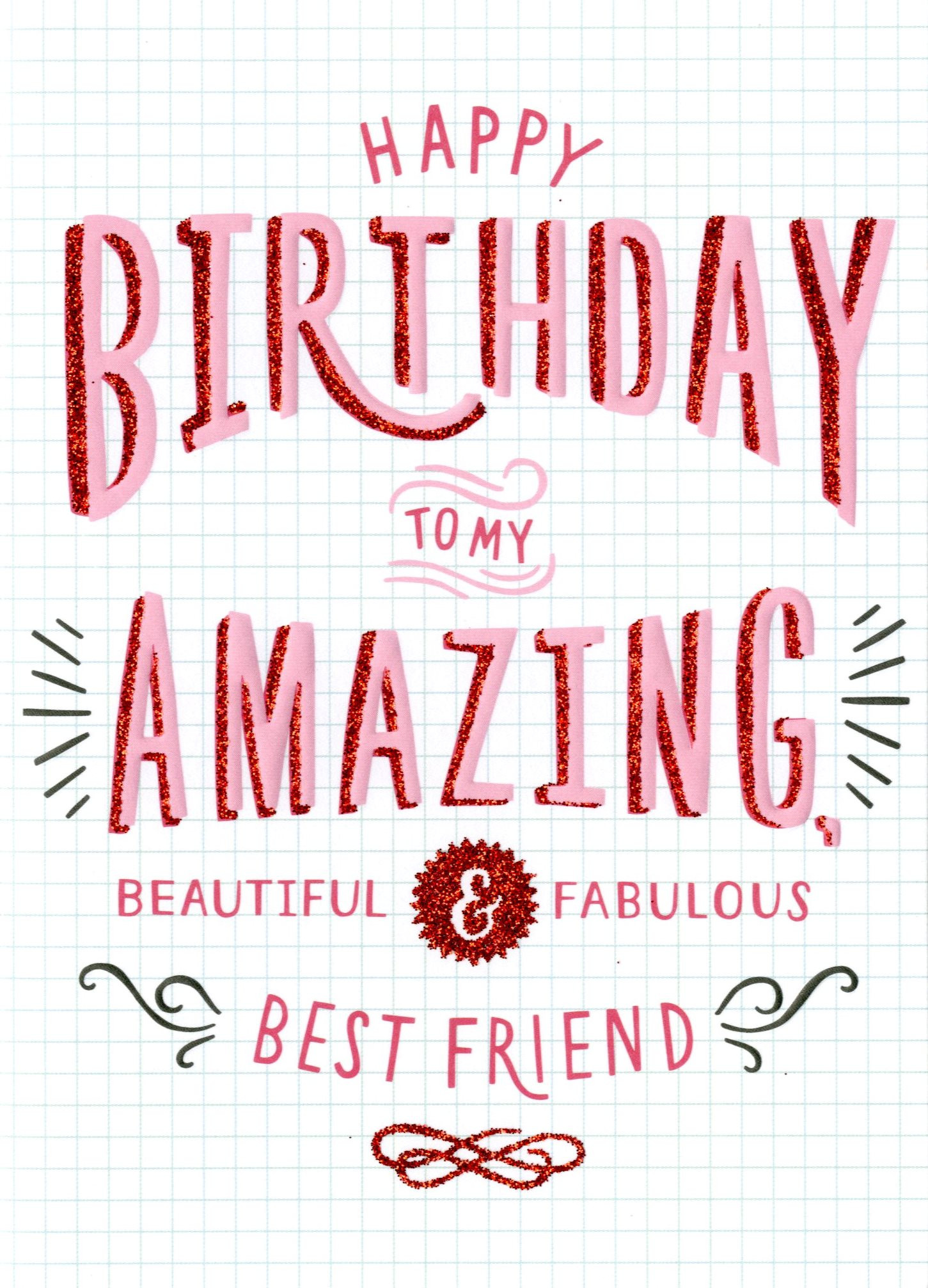 Bff Birthday Cards
 Amazing Best Friend Birthday Card
